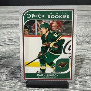 NHL | 2021-22 O-Pee-Chee Glossy Rookies #R-17: Minnesota Wild: Calen Addison